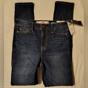 Hollister High Rise Super Skinny Stretch Jeans Size 0S 24 X 28 NWT